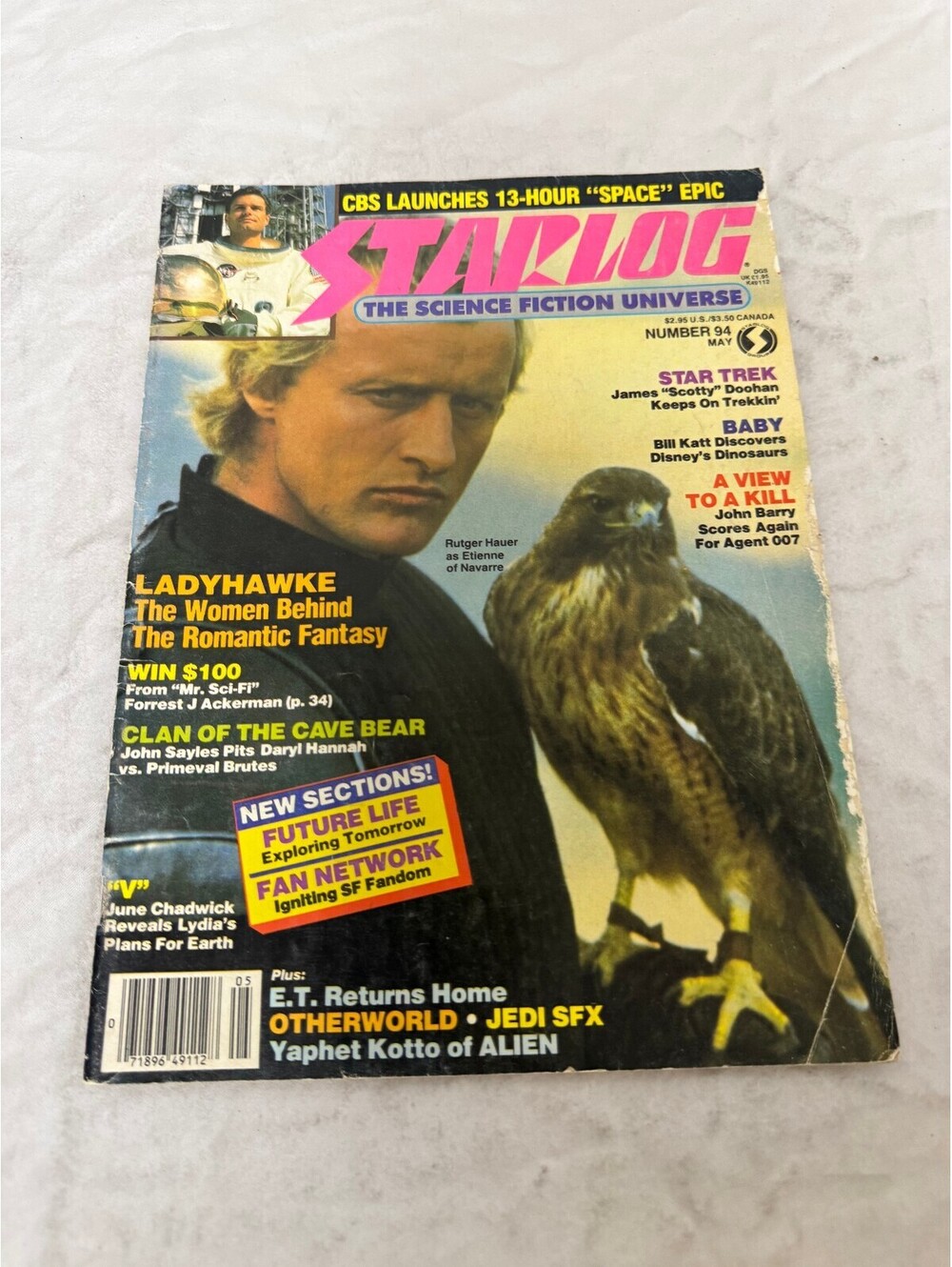 Starlog Science Fiction Magazine Issue No 94 May 1985 Rutger Hauer Ladyhawke